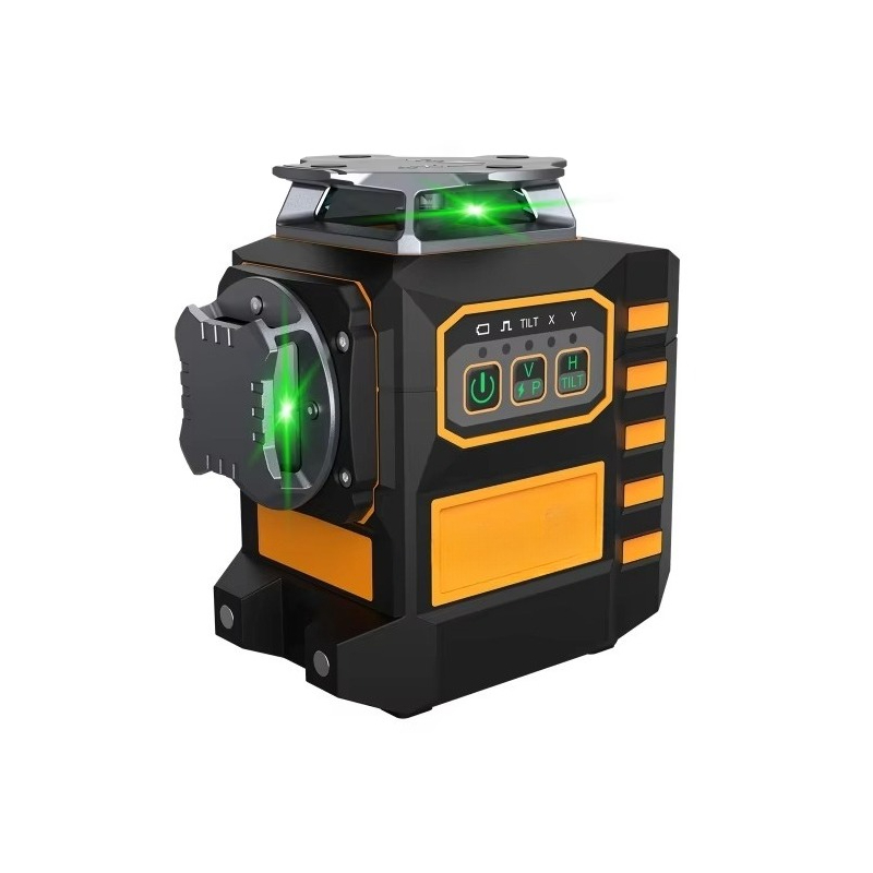 Green Beam Laser Level 12 Line - 3D-Kreuzlinien-Laser-Nivelliergerät, 12 Linien, 360-Grad-Autonivellierung, grüner Strahl,