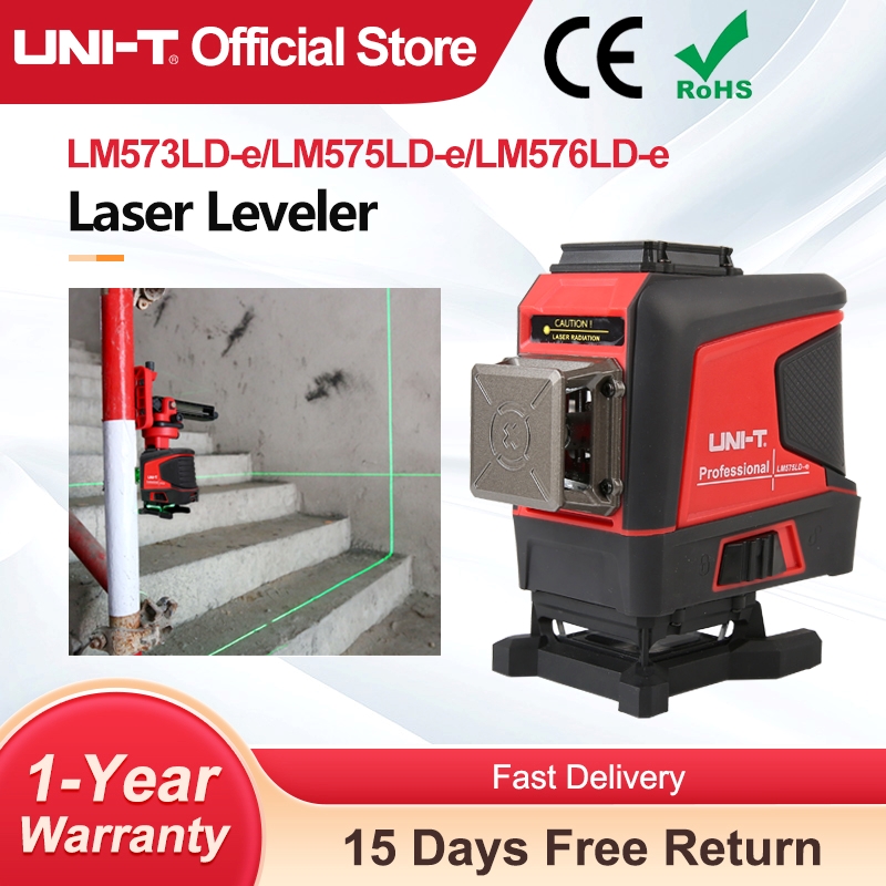 Green Beam Laser Level 12 Line - UNI-T LM573LD-E 12/16-Linien-Lasernivelliergerät Grüner Strahl Selbstnivellierend