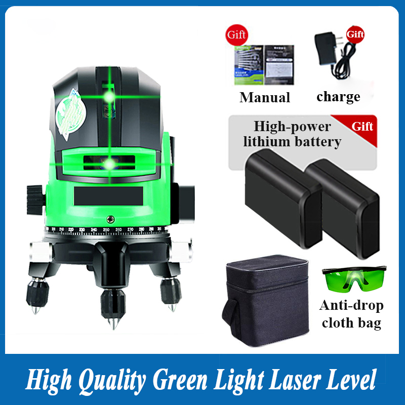 Laser Level 3D Cross Line Self Leveling - Hochpräzise 4D-Laser mit starkem, hellgrünem Laserniveau