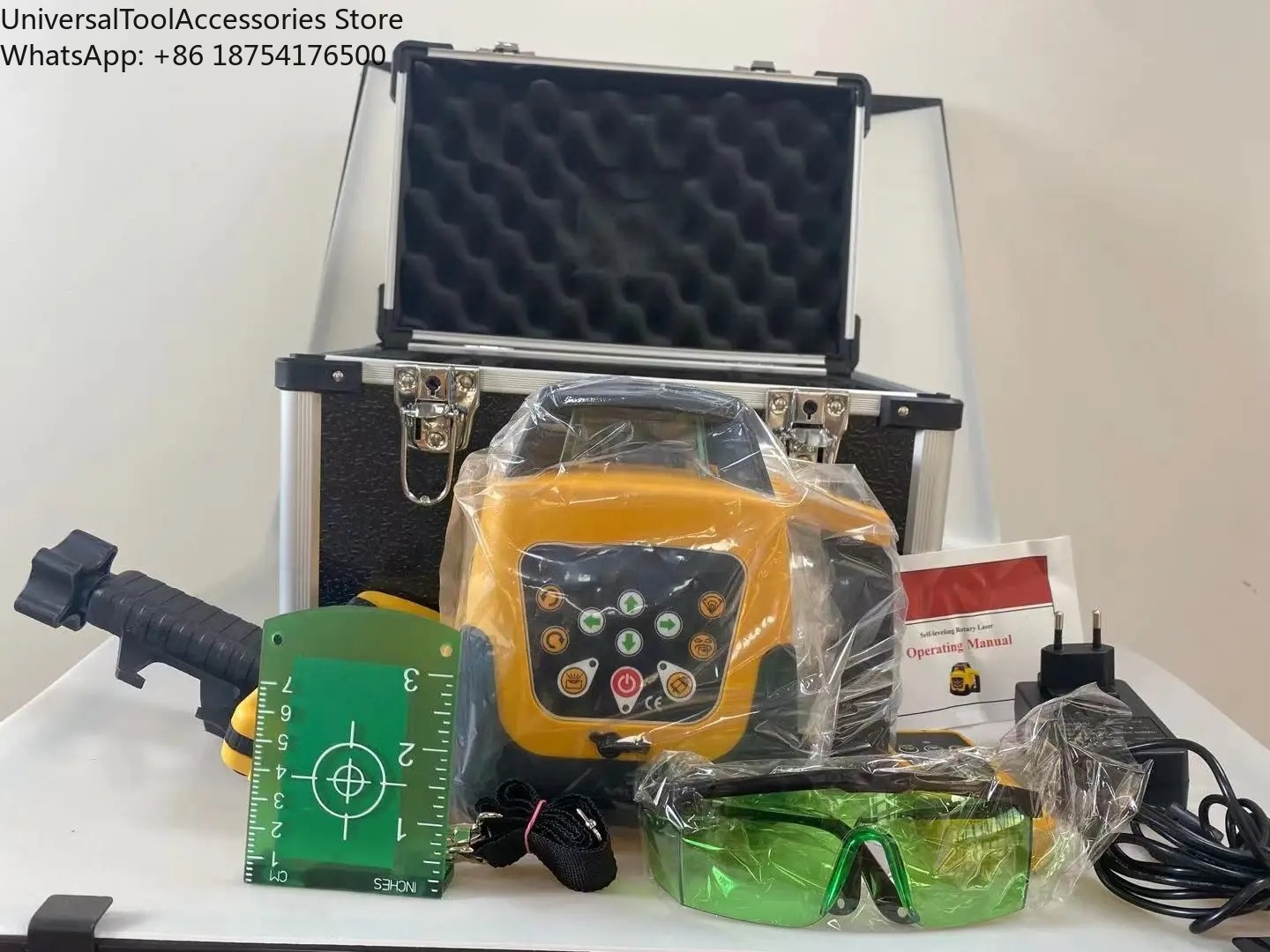 Rotary Laser Level 500M Range - Hochpräziser automatischer elektronischer selbstnivellierender 360°-Rotationslaser mit