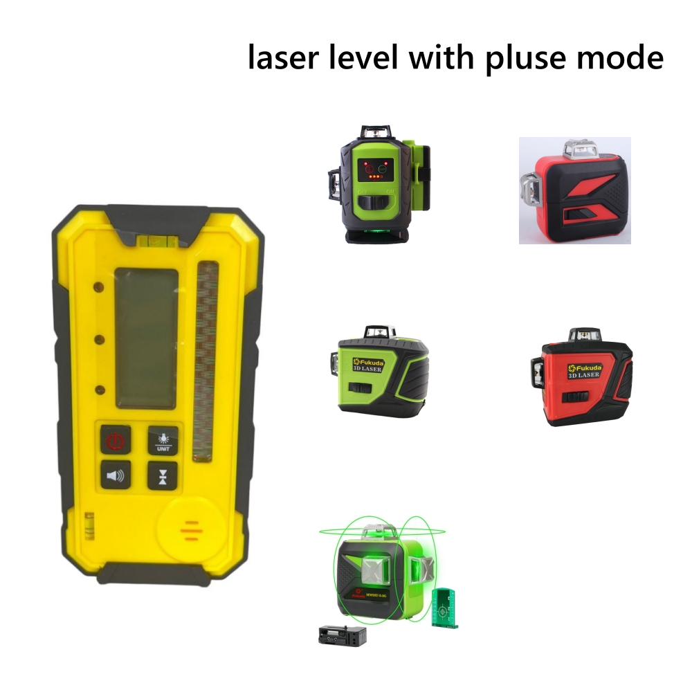 Laser Level With Receiver Detector - FUKUDA FD17 Laser-Nivelliergerät Empfänger für Grüne