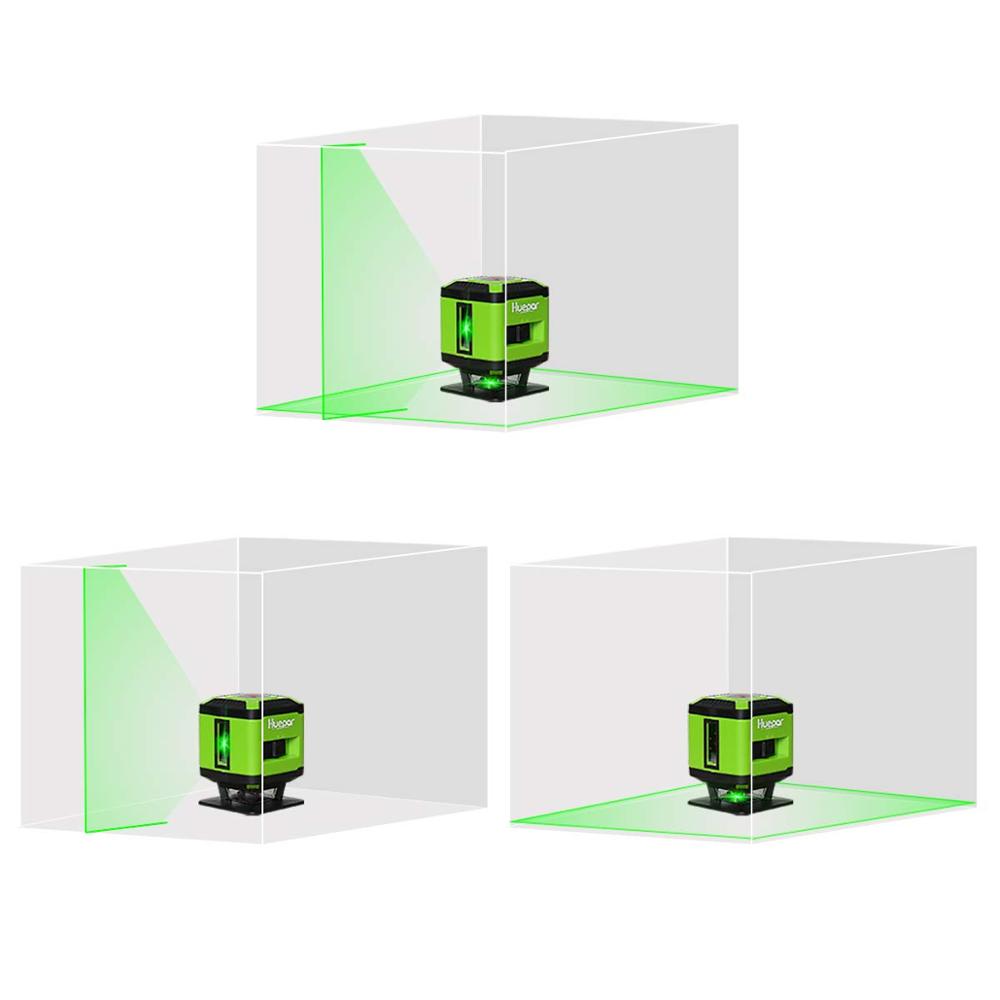 Cross Line Laser 360 Degree - Huepar FL360G für Fliesen, 360-Grad-Horizontallinie 130