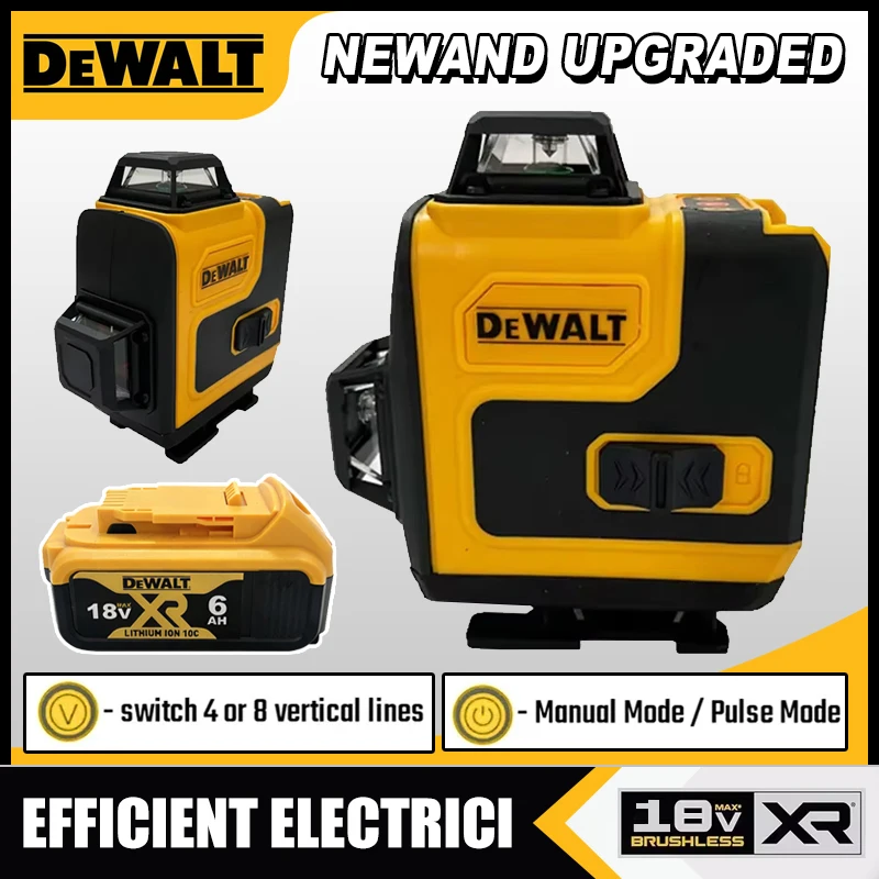 Laser Level 4D 16 Line Green - Dewalt Laser-Nivelliergerät 360 Grün 16 Linien