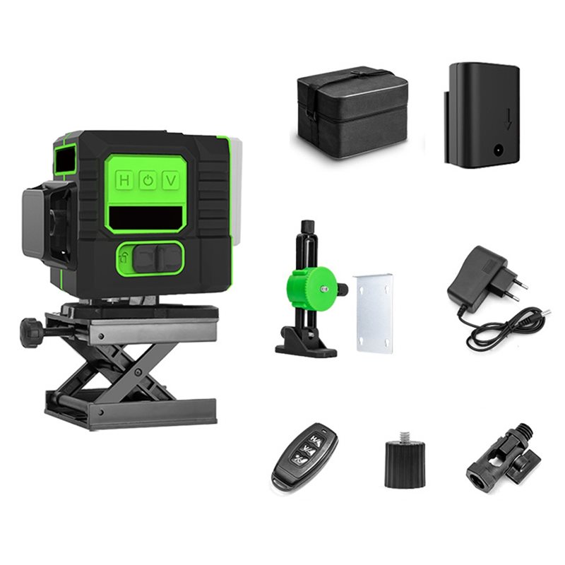 Laser Level Outdoor Bright Green - AB66-Ultra-Heller 12-Linien Grüner Laser-Nivellierer 360° °