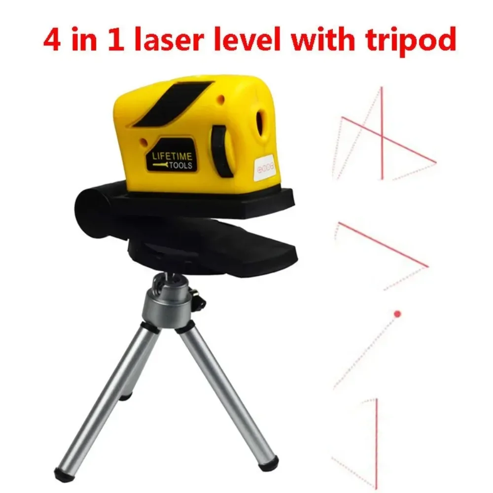 Cross Line Laser 360 Degree - Infrarot-Laser-Nivelliergerät mit Schrägstrahl, Funktional Einstellbar, 360
