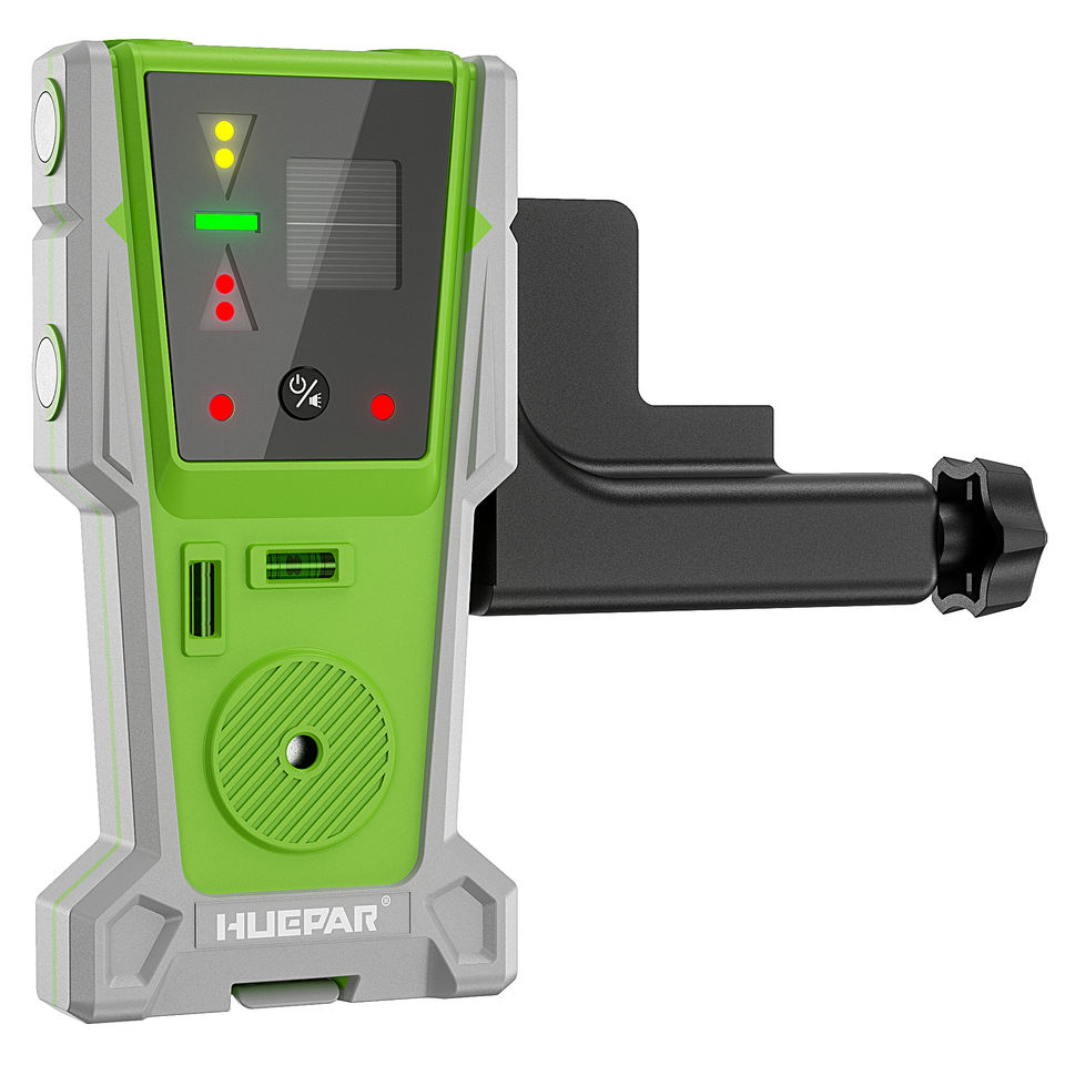 Laser Level With Receiver Detector - Huepar Laser-Nivelliergerät-Empfängerdetektor mit pulsierender Linie, elektrische