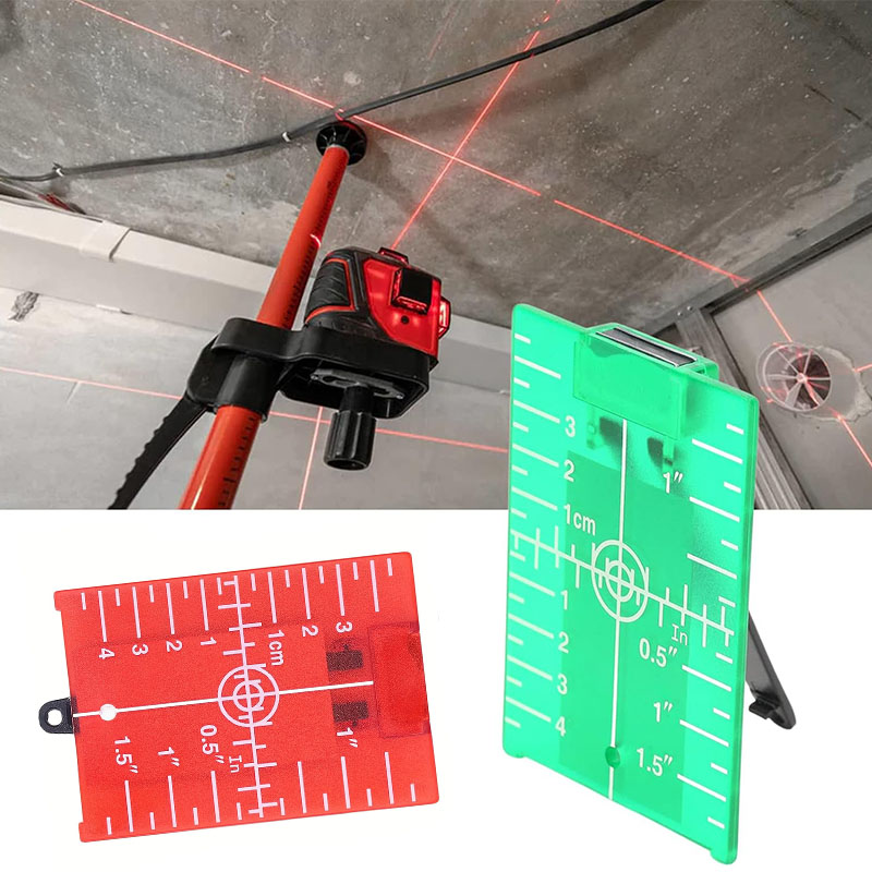 Line Laser Level Magnetic Bracket - Laser Target Magnetische Bodenzielplatte mit Halterung,