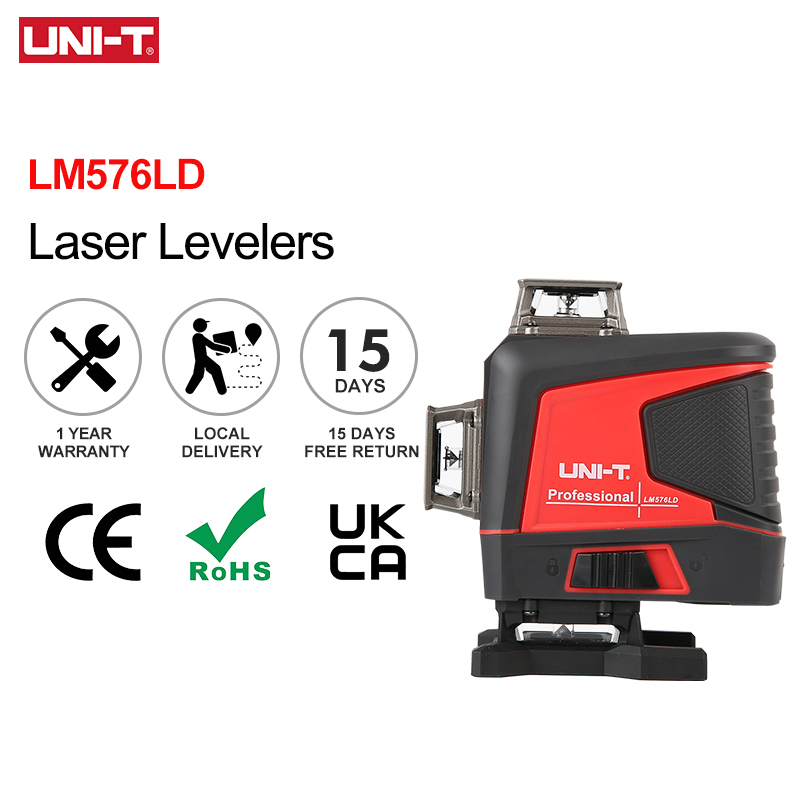 Laser Level 3D Cross Line Self Leveling - UNI-T Laser Level 360 12 16