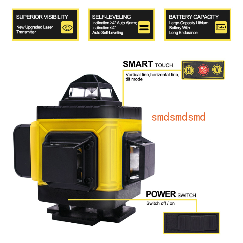 16-Linien-4D-Laser-Nivellierge – Laser Level 4D 16 Line Green Bewertung und Preis