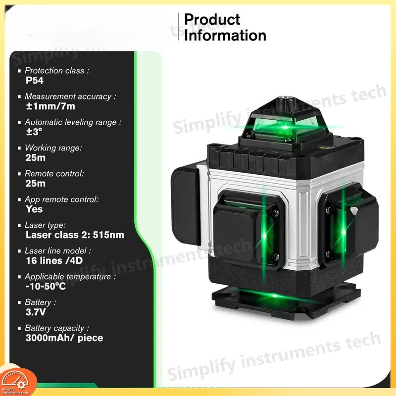 16-Linien-Laser-Nivelliergerät – Cross Line Laser 360 Degree Bewertung und Preis