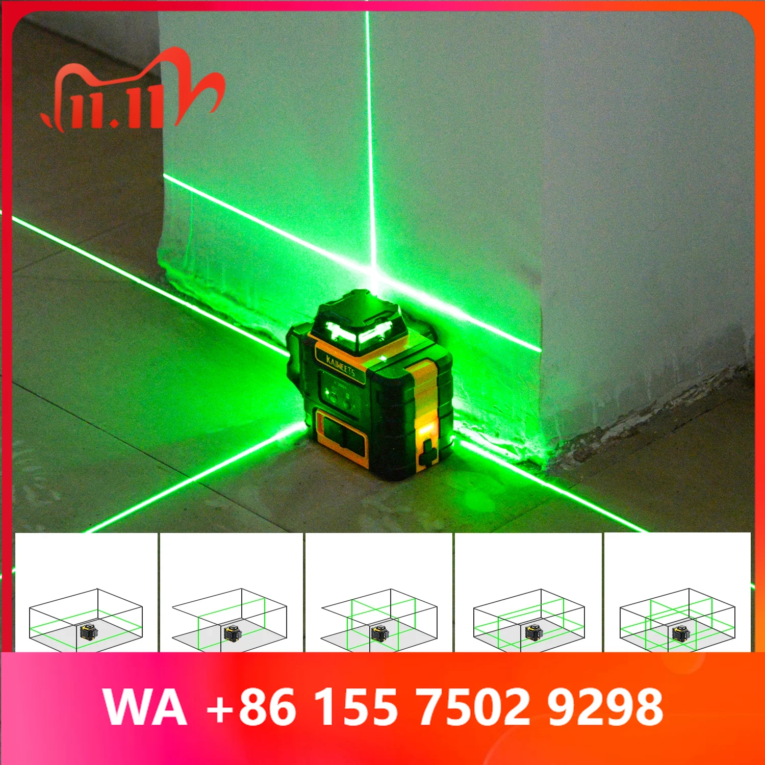3D-Kreuzlinien-Selbstnivellier – Laser Level 3D Cross Line Self Leveling Bewertung und Preis