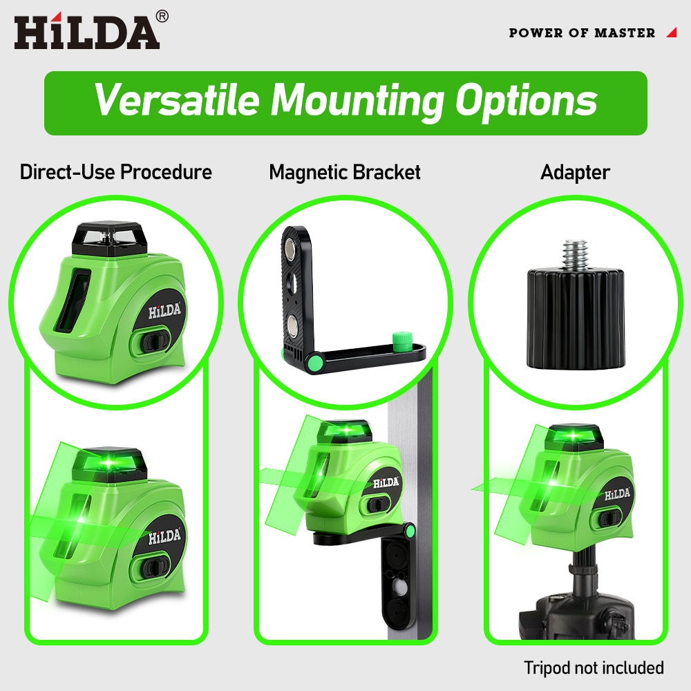 HILDA 360 °   5-Linien-Laser-N – Line Laser Level Magnetic Bracket Bewertung und Preis