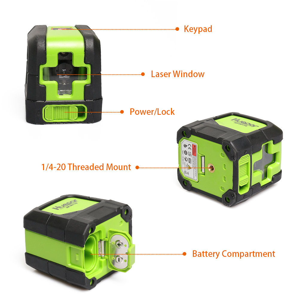 Huepar 2-Linien-Laser-Nivellie – Laser Level 3D Cross Line Self Leveling Bewertung und Preis