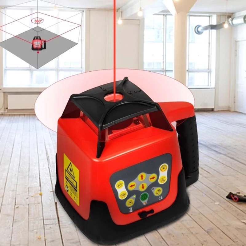 360 °   Roter Rotationslaser,  – Rotary Laser Level 500M Range Bewertung und Preis