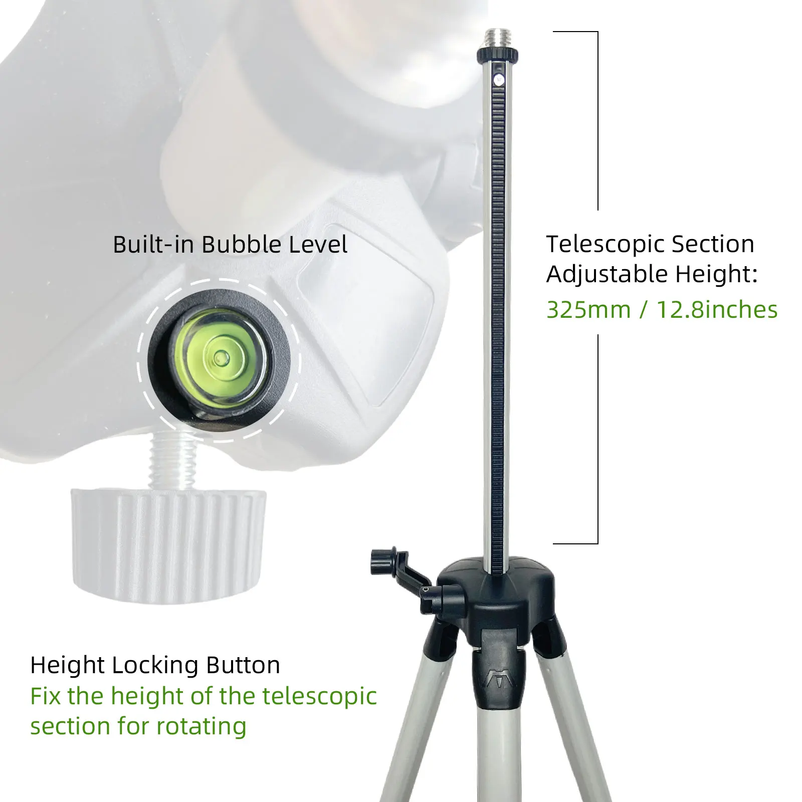 Clubiona 950 g, 2 Pfund Nettog – Laser Level Tripod Stand 1.5M Bewertung und Preis