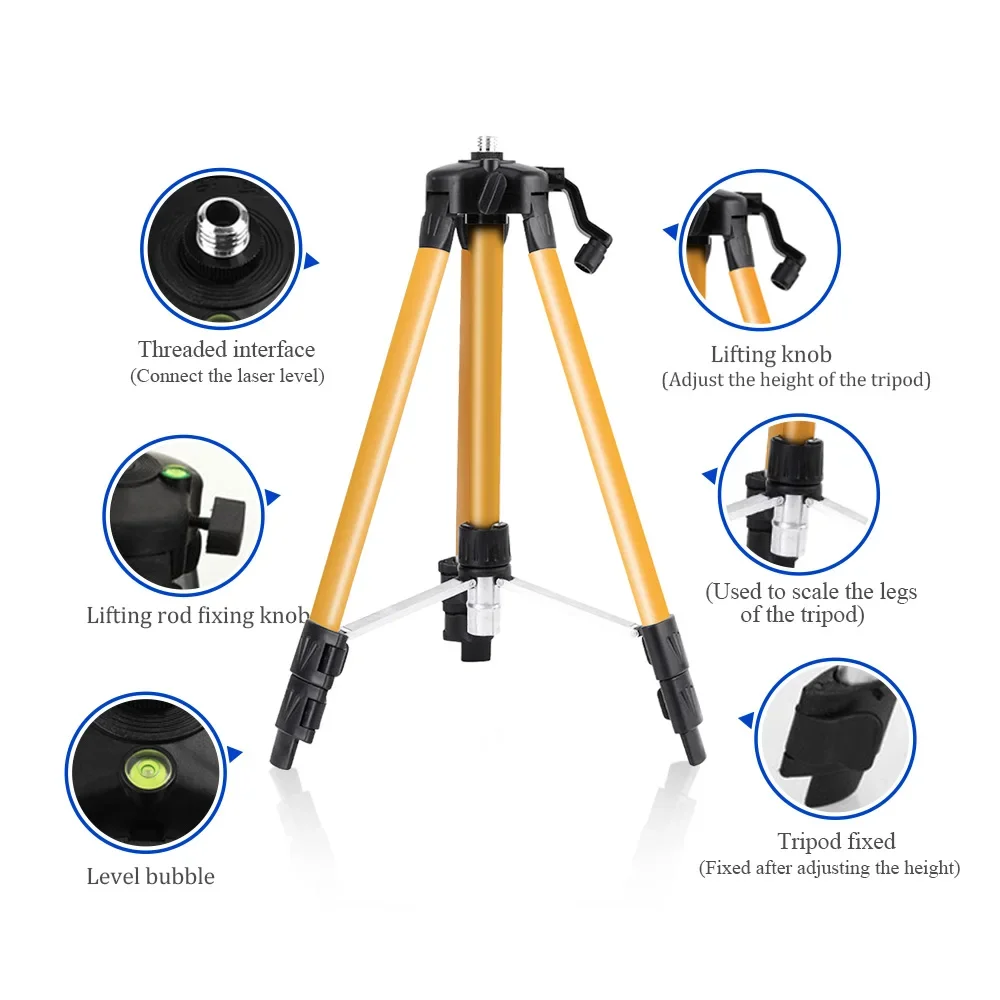 1,2/1,5 m Laser-Nivellierstati – Laser Level Tripod Stand 1.5M Bewertung und Preis