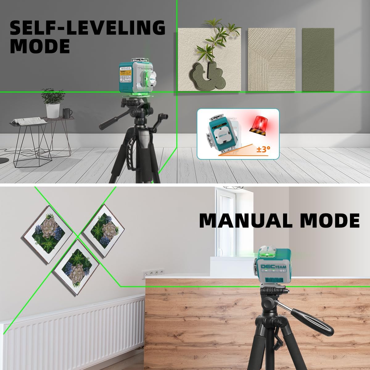 4D 16-Linien Selbstnivellieren – Laser Level Rechargeable Usb Bewertung und Preis