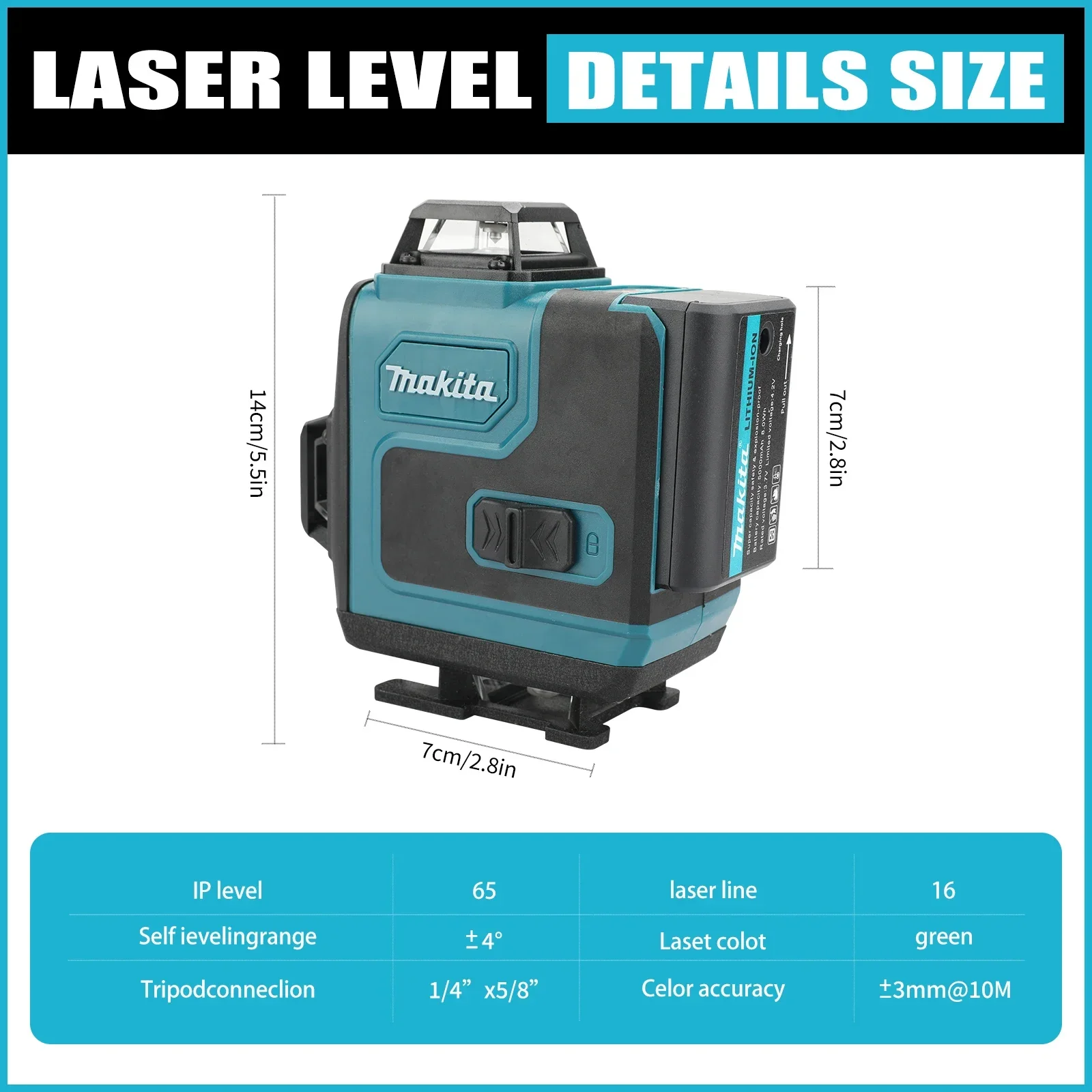 SK701 Hochpräzises 16-Linien-L – Laser Level With Receiver Detector Bewertung und Preis