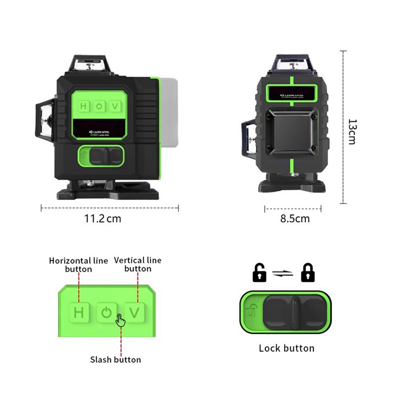 KYCOR-Ultra-Helles 12-Linien-G – Laser Level Outdoor Bright Green Bewertung und Preis