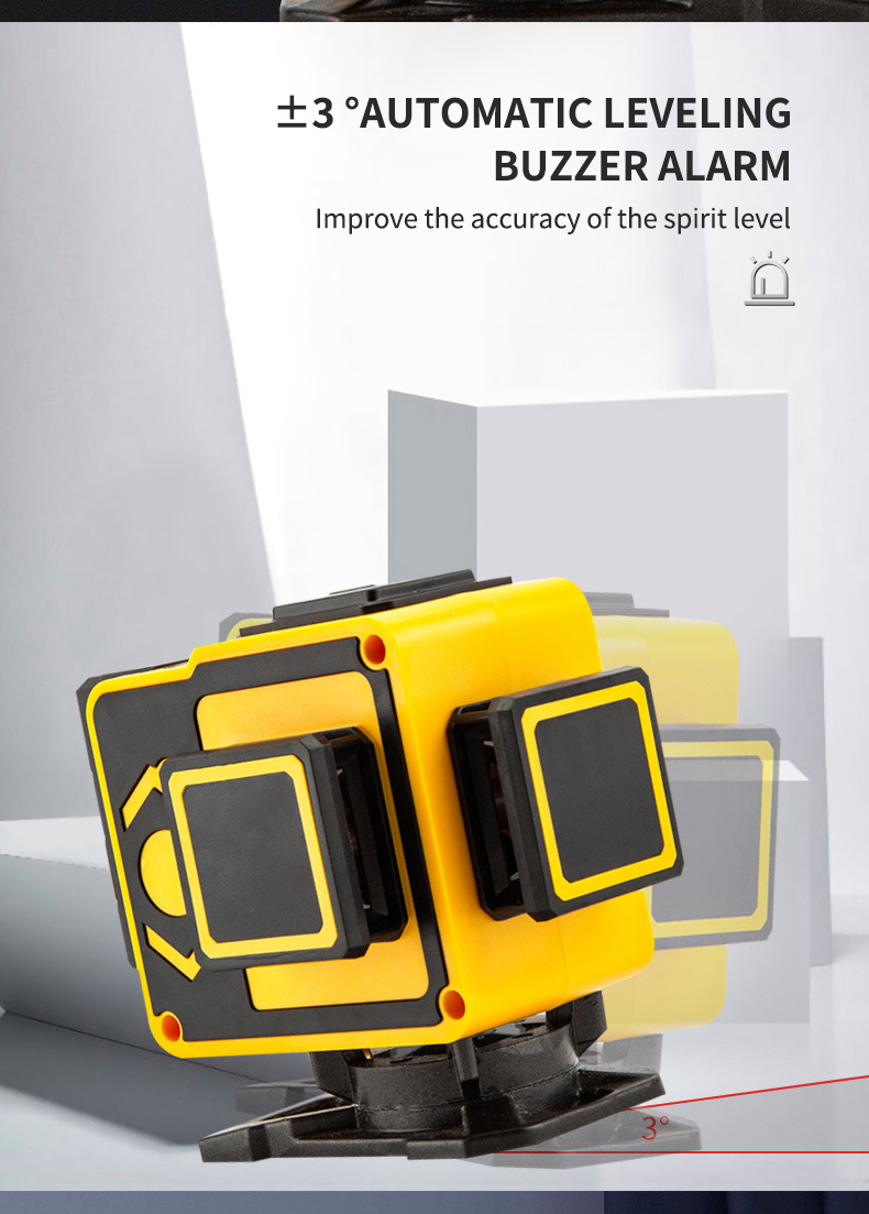 3D 4D 12-Linien 16-Linien Selb – Laser Level 3D Cross Line Self Leveling Bewertung und Preis