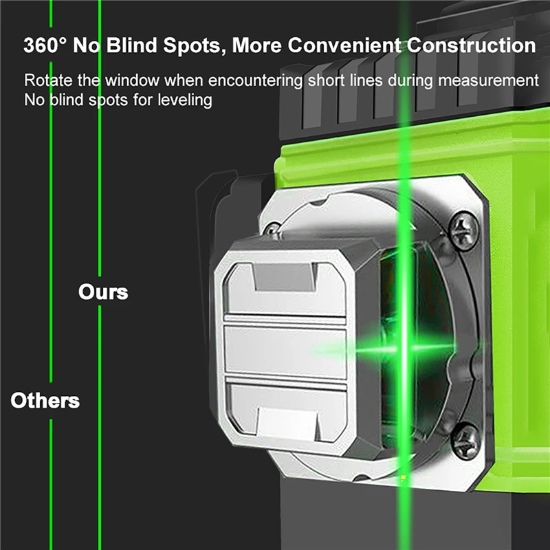 8/12/16 Linien Laser Level 4D  – Green Beam Laser Level 12 Line Bewertung und Preis