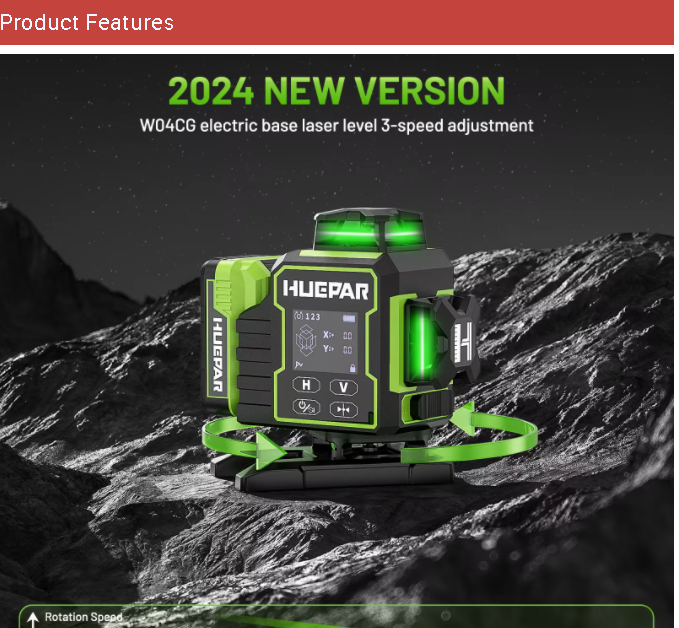 2026 Huepar W04CG Grüner Laser – Laser Level 4D 16 Line Green Bewertung und Preis