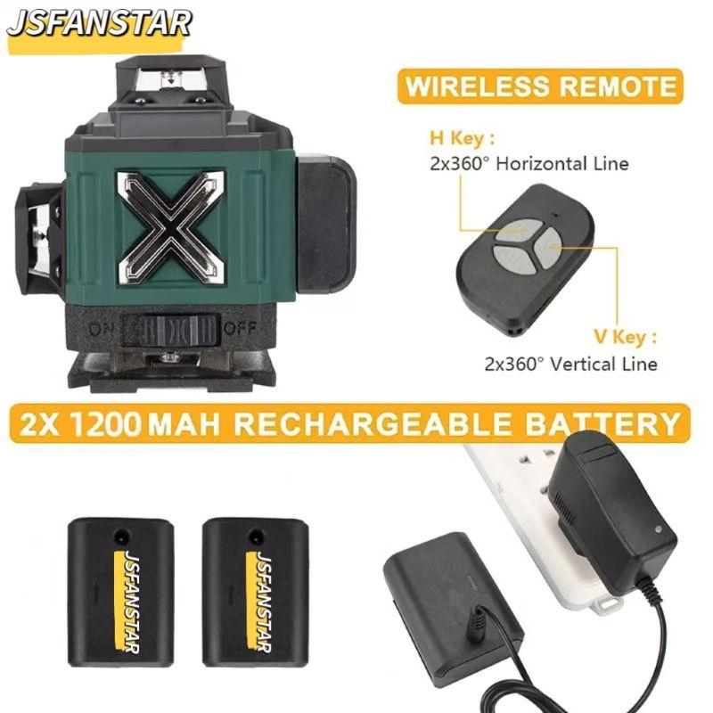 ATV4in1 Batteriebetriebenes Ei – Laser Level 4D 16 Line Green Bewertung und Preis