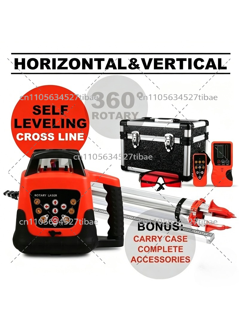500m Reichweite Laser-Nivellie – Rotary Laser Level 500M Range Bewertung und Preis