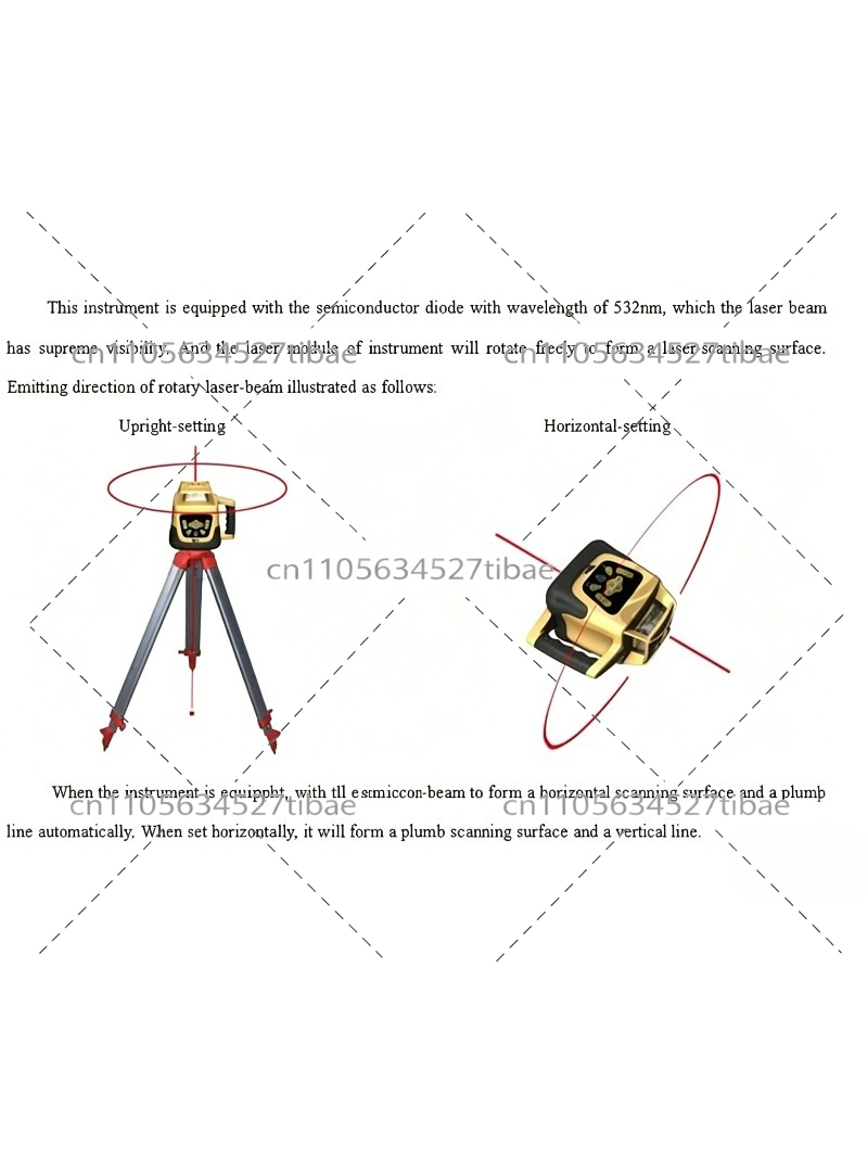 500m Reichweite Laser-Nivellie – Rotary Laser Level 500M Range Bewertung und Preis
