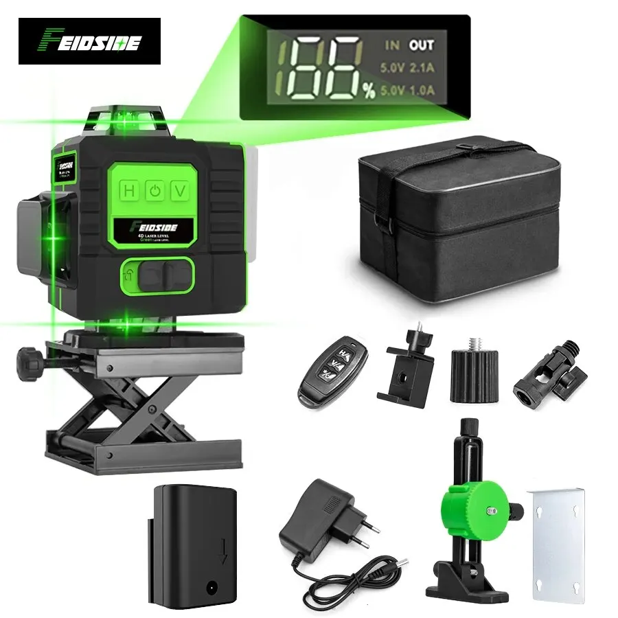 FEIDSIDE 16-Zeilen grüner 4D/3 – Laser Level Outdoor Bright Green Bewertung und Preis
