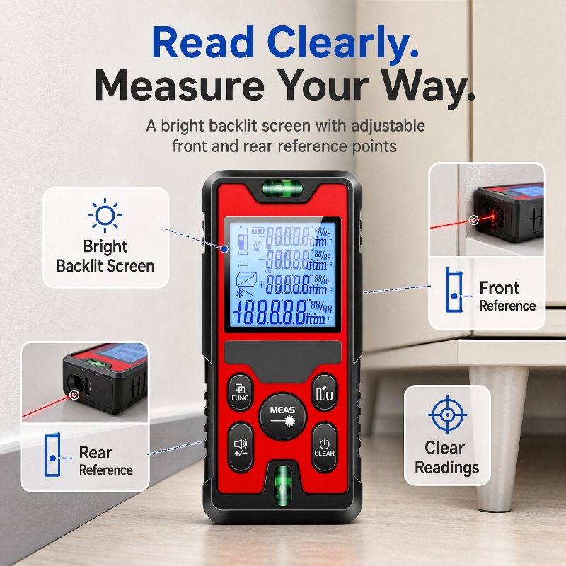 120M Laser-Entfernungsmesser,  – Laser Level Rechargeable Usb Bewertung und Preis