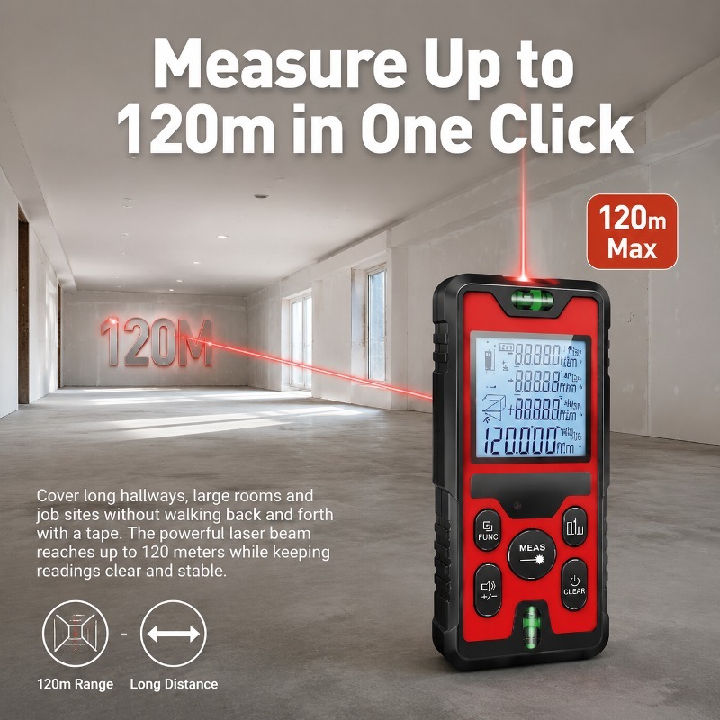 120M Laser-Entfernungsmesser,  – Laser Level Rechargeable Usb Bewertung und Preis