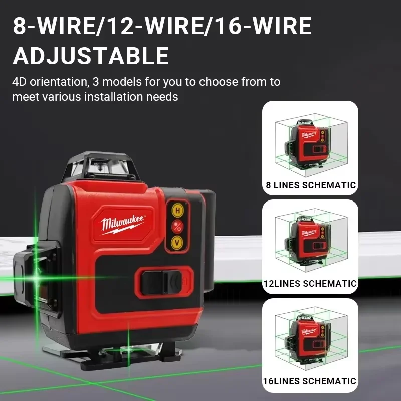 Original Milwaukee 4D 16-Linie – Laser Level 4D 16 Line Green Bewertung und Preis