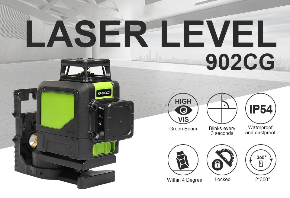 902CG Selbstnivellierender 360 – Cross Line Laser 360 Degree Bewertung und Preis