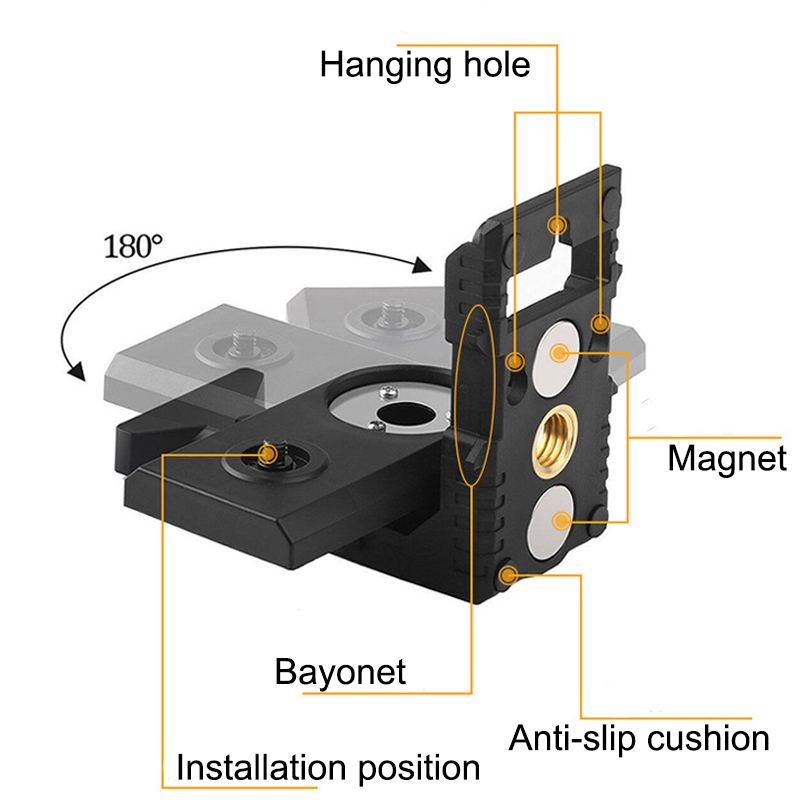 Montierte Halterung, Schnittst – Line Laser Level Magnetic Bracket Bewertung und Preis